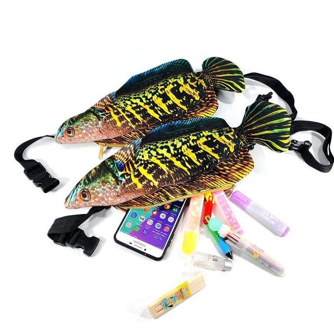 Tas Selempang Punggung Dada Ikan Gabus Channa Auranti Shrelo Sunmori Mancing Mania Angler Indonesia 