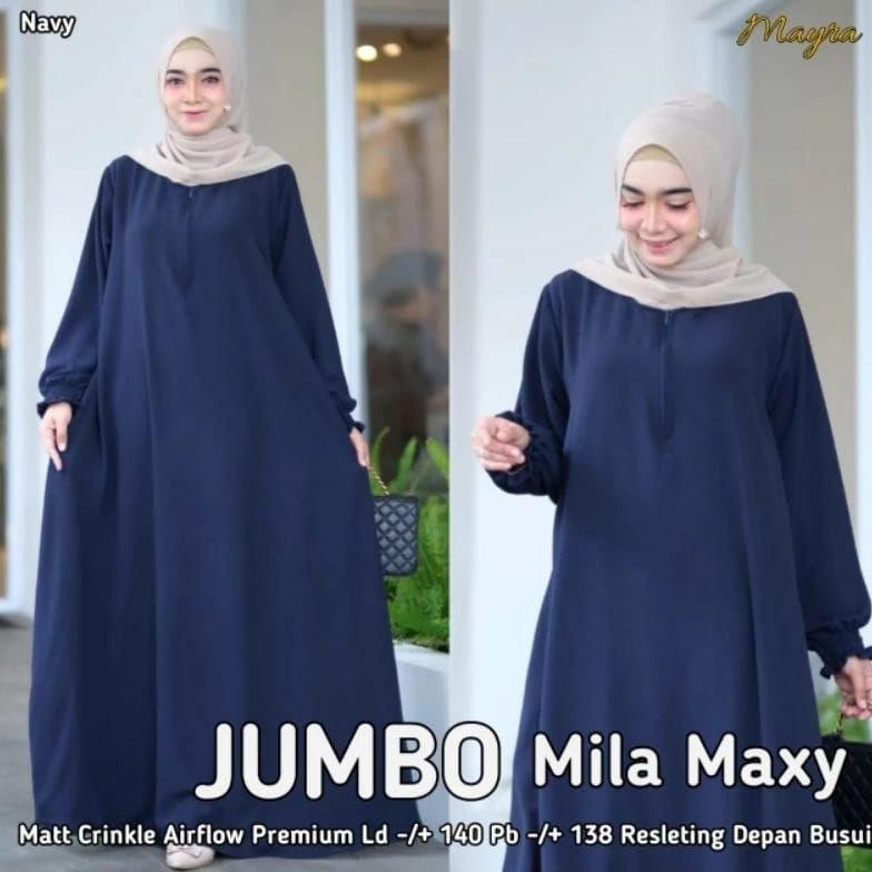 Gamis Kayla super  jumbo LD 120 130 140 Cringkel Baju oversize