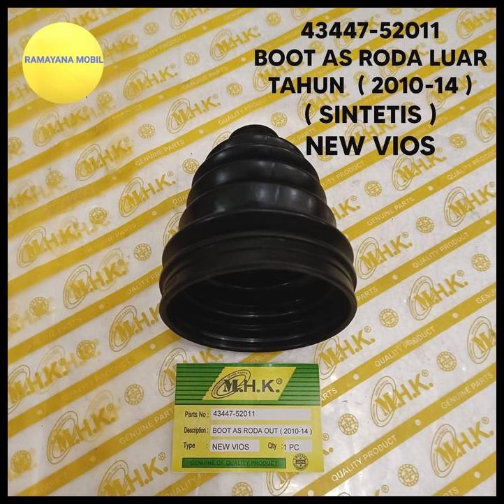TERLARIS BOOT AS RODA LUAR BOOT CV JOINT OUTTER  NEW VIOS NCP93 TAHUN 2010-2014 