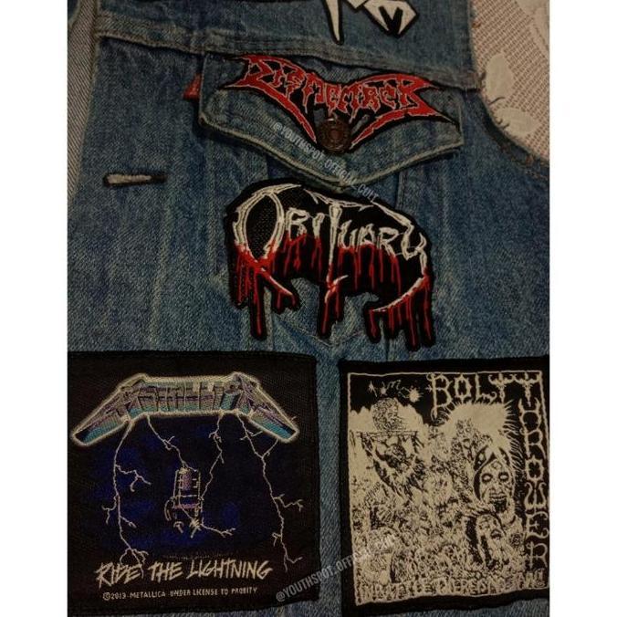 SPECIAL RARE Orinal Vintage Levi's Official Battle Vest Jacket Heavy Thrash Death Black Metal Punk R