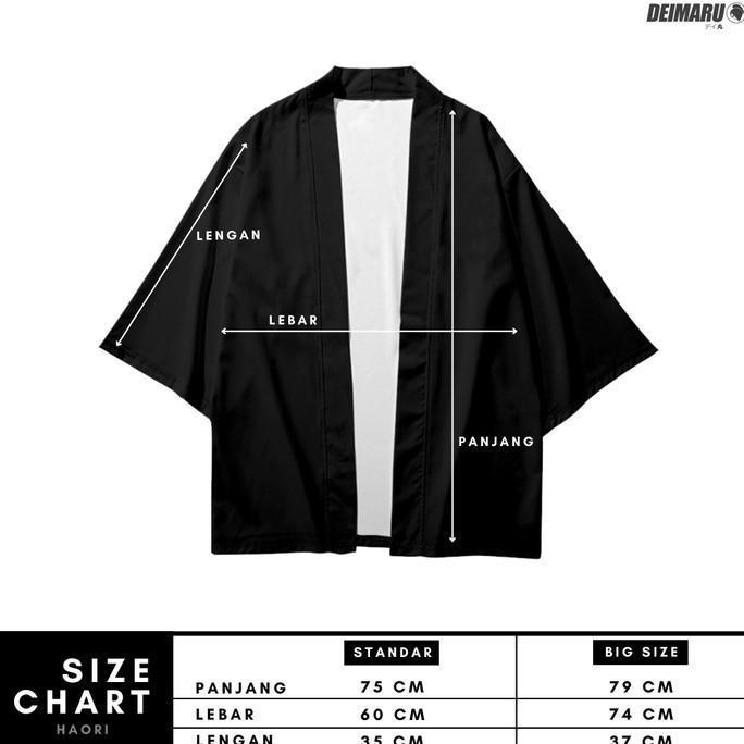 Kostum Jepang Haori Burakkuburu Haori Motif Outer Cardigan Haori Batik Biru [terbaik]
