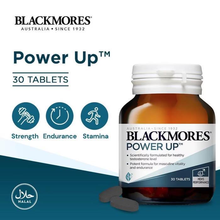 Testoteron Booster / Blackmores Power Up 30 Tabs Original Dan Terpercaya