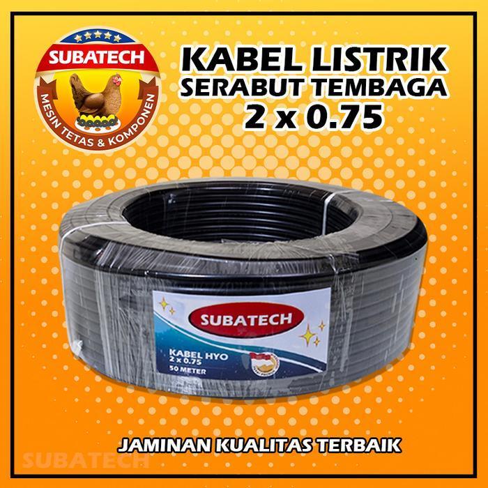 Kabel Roll Listrik Ganda Serabut Isi-50Meter/1 Roll Tembaga Original Dan Terpercaya
