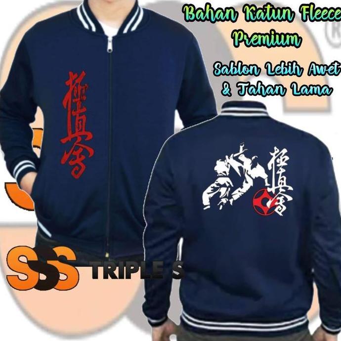 JAKET BASEBALL BELADIRI KARATE KYOKUSHIN BAHAN KATUN