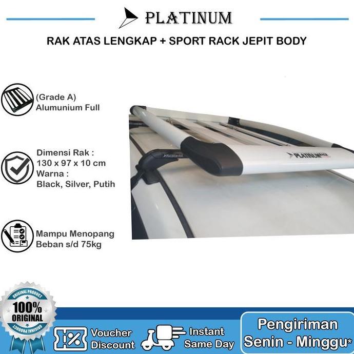 Rak Atas Mobil Platinum / Roof Rack Mobil Platinum Paket Lengkap +Kaki
