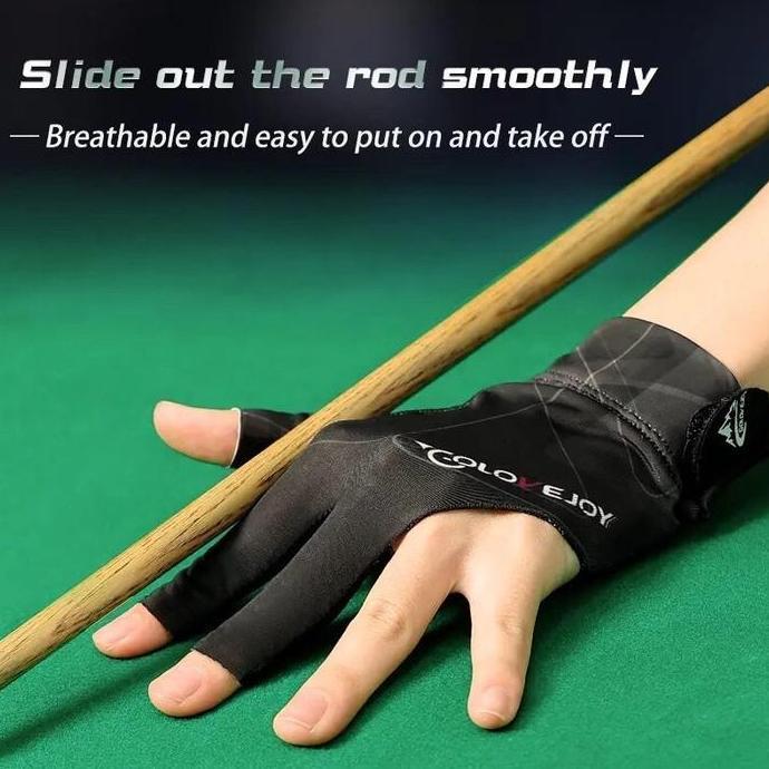 Sarung Tangan Biliar Anti Selip Sarung Tangan Biliar Jari Terbuka dan Jari Penuh Sarung Tangan Anti 