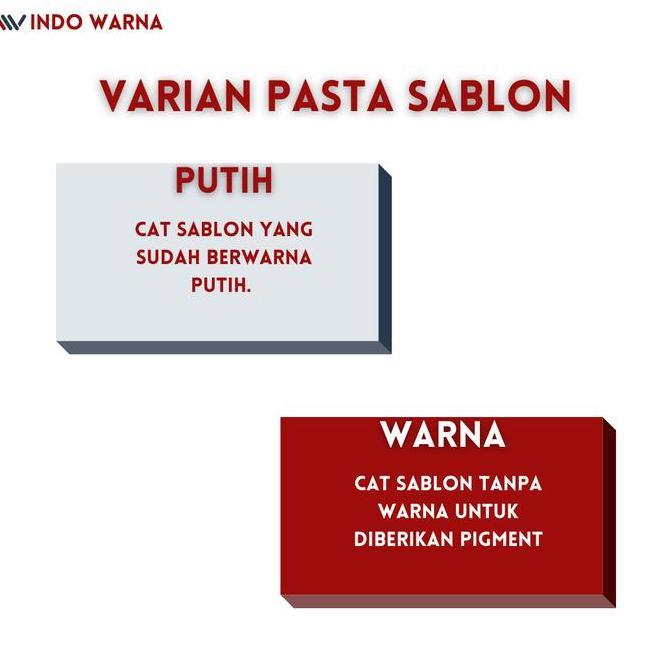 Cat Sablon / Pasta Sablon Rubber - WARNA/WHITE BB - 1kg