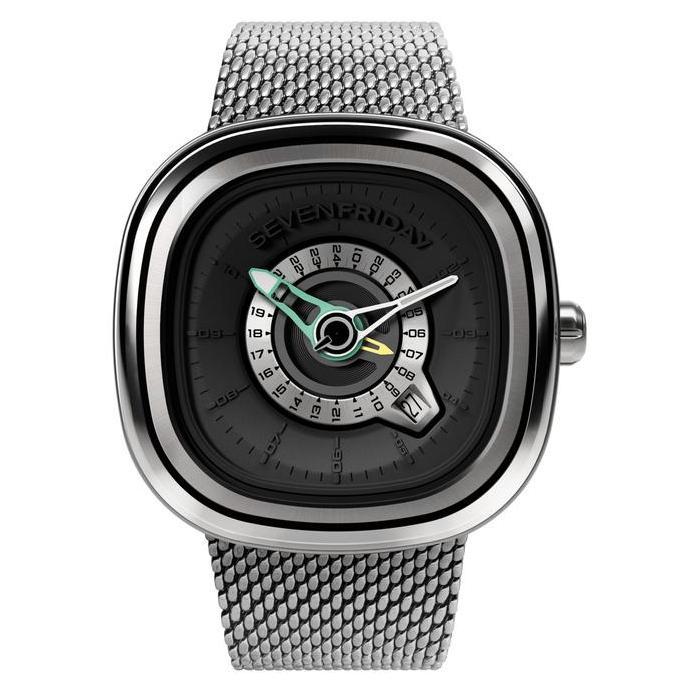 Sevenfriday Pg1/01 M Official Jam Tangan Silver Gmt Automatic Bracelet