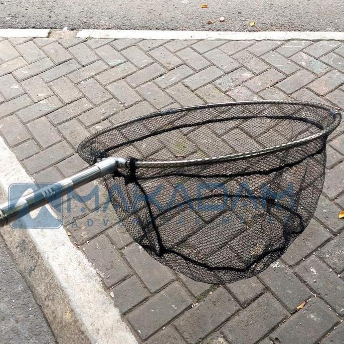 serokan jaring ikan lipat teleskopik portable mancing besar