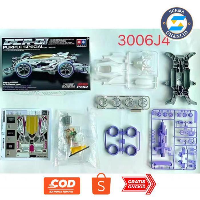 SUKMADHANI.ID TAMIYA REPLIKA MINI 4WD MERK DAXING DCR-01 PURPLE SPECIAL CHASIS MA BERKUALITAS