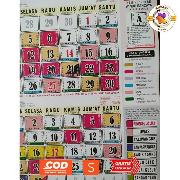 KUYAKI KALENDER JAWA CANDRASENGKALA 2026 MURAH KALENDER JAWA NUSANTARA CANDRASENGKALA 2026 VIRAL