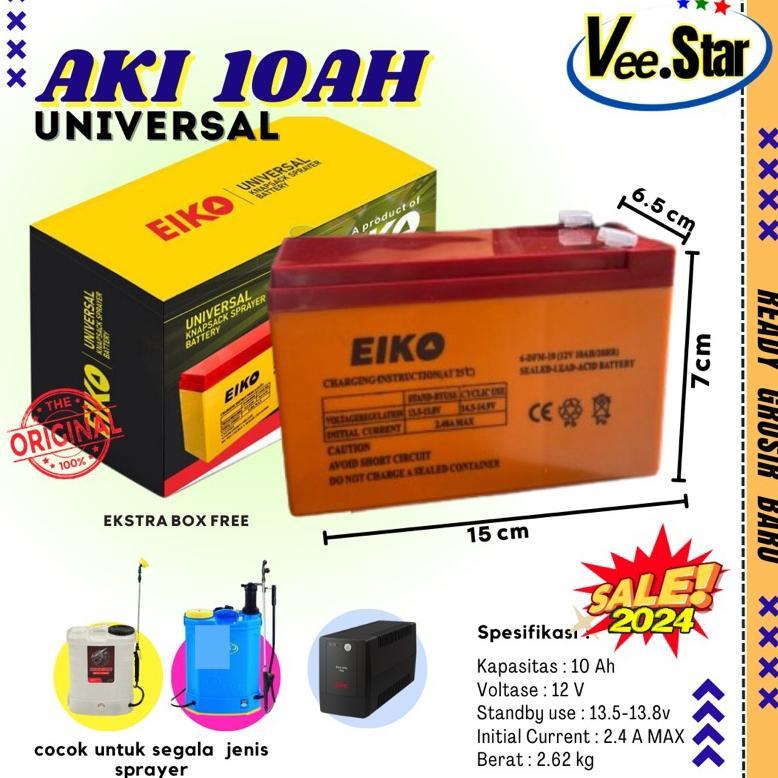 Bisa Cod Baterai Aki Sprayer Elektrik 10 Ah  / Battery Sprayer Accu Sprayer Universal 10Ah ,,