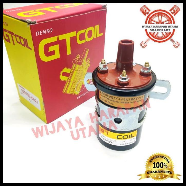 TERLARIS IGNITION COIL KOIL BOTOL PENDEK KIJANG KAPSUL SUPER GRAND 5K 7K KAKI 3 DENSO GT GARANSI 