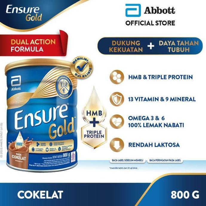 Susu Ensure Gold 800 gr Kaleng - Ensure Gold Vanila/Coklat