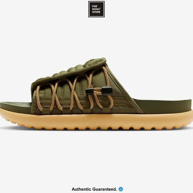 NIKE ASUNA 2 SLIDE MEDIUM OLIVE WHEAT GOLD