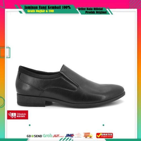 Bata Sepatu Formal Pria Mel Black - 8516213