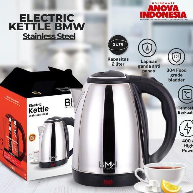 Teko Listrik Bmw 2 Liter Pemanas Air Tempat Air Minum Elektrik