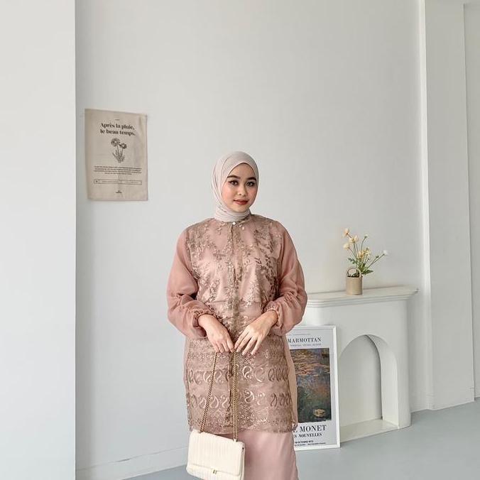 Outer Organza Motif/ Outer Tile Sapto / Outer Organza Bordir