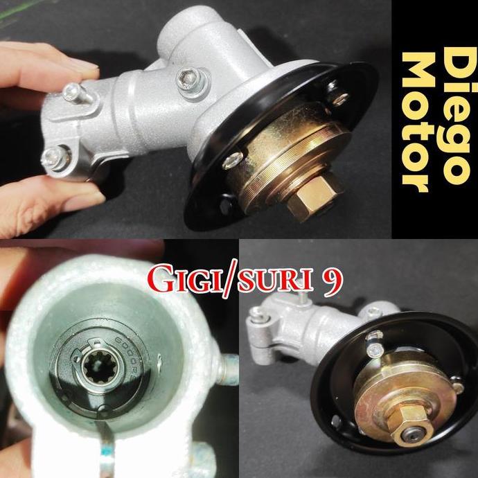 TNK338 TL33 328 Gear case silver Mur kepala pisau mesin potong rumput