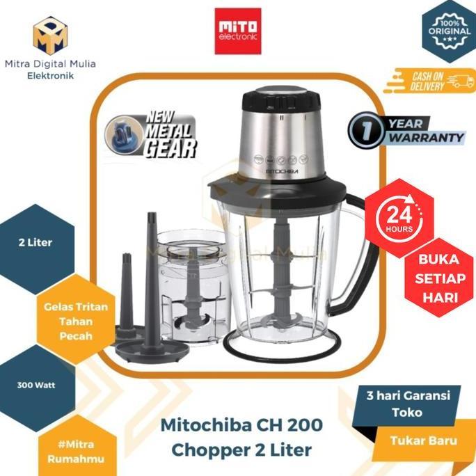 Mitochiba CH-200 Food Chopper Pencacah Makanan Pisau Stainless Minuman
