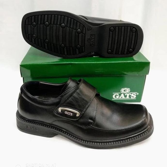 Sepatu Pantofel Pria Sepatu Kulit Gats RF 8002 - Black Shoes