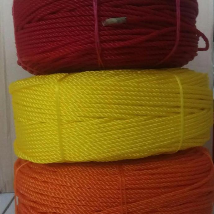 tali tambang nilon / tali tambang plastik 4mm (per roll)
