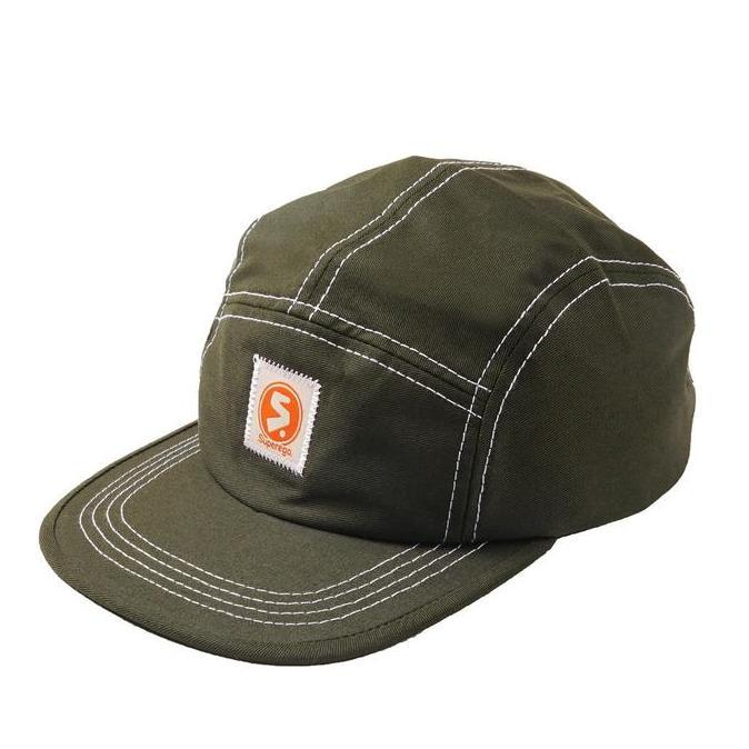 Topi Superego Five Panel Olive Woven