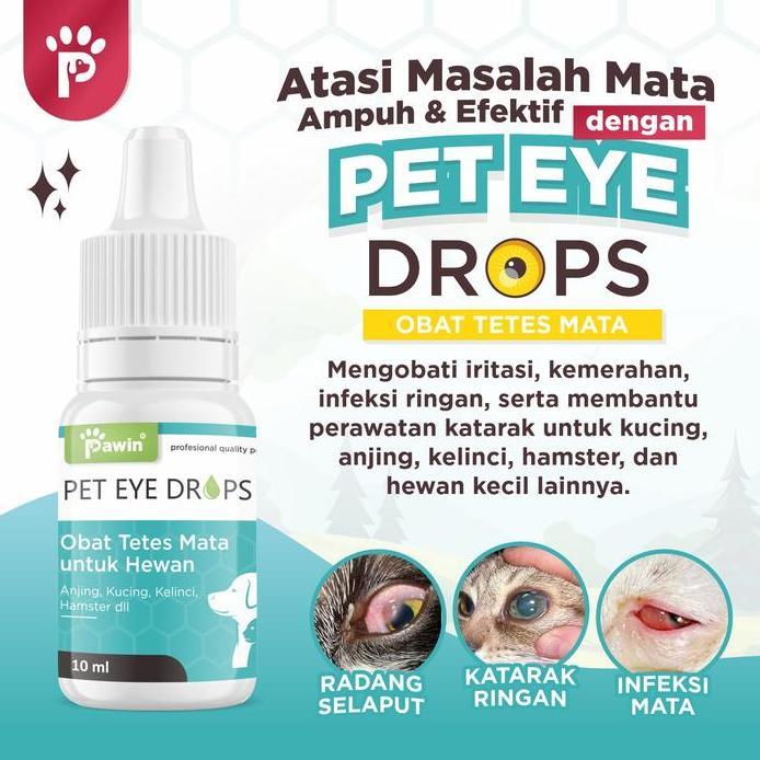 PAWIN Obat Tetes Mata Katarak Anjing Kucing Obat Mata Iritasi Mata