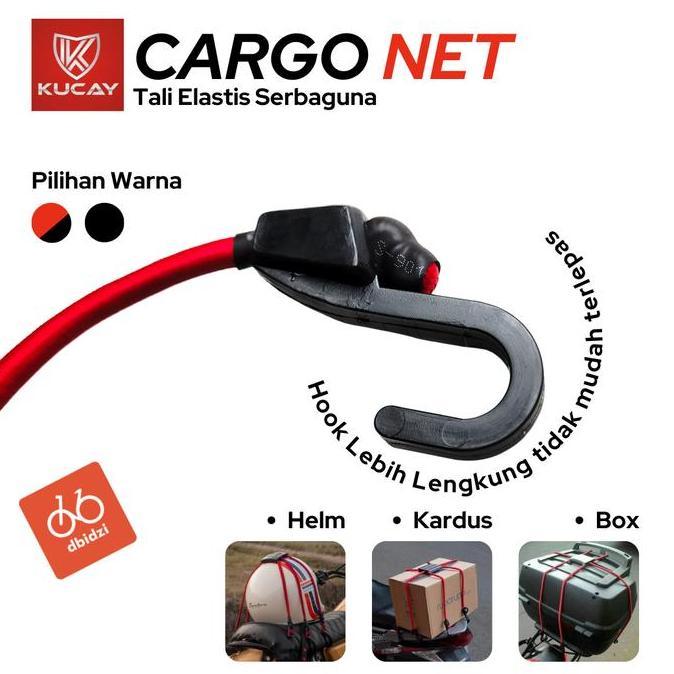Tali Jaring Helm Motor Box Cargo Duffle Bag KUCAY Original Elastis
