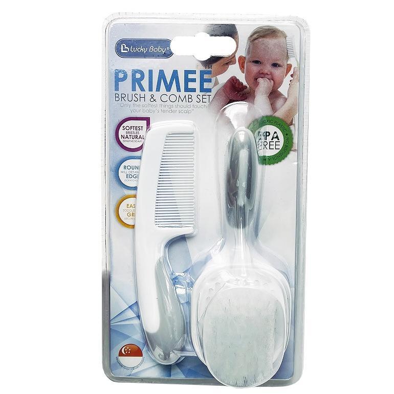 Lucky baby- Brush & Comb Set - Primee - LB 9446 - sisir rambut bayi - 1 set isi 2 buah
