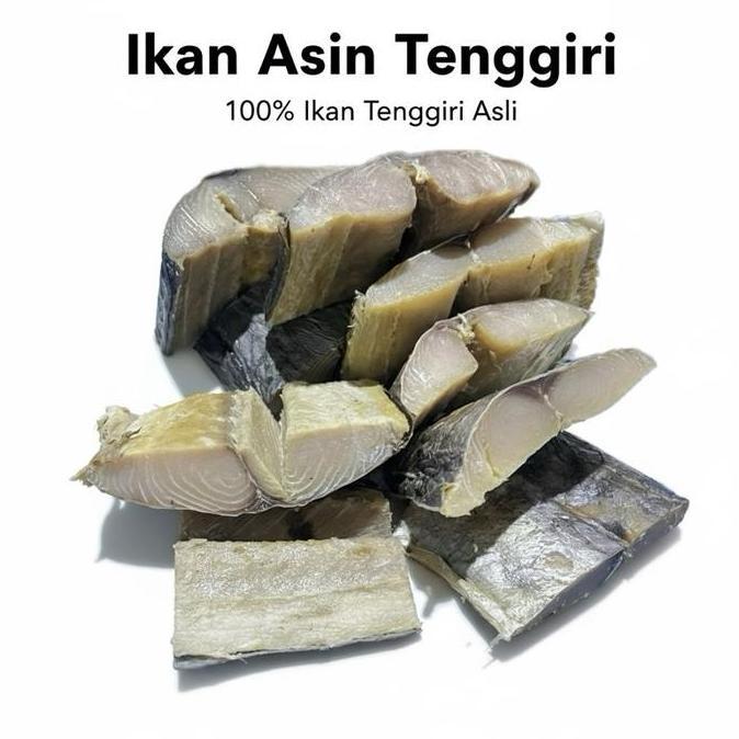barkajule_ - ikan asin tenggiri / daging tengiri rasa khas 1 kg murah halal vakum food