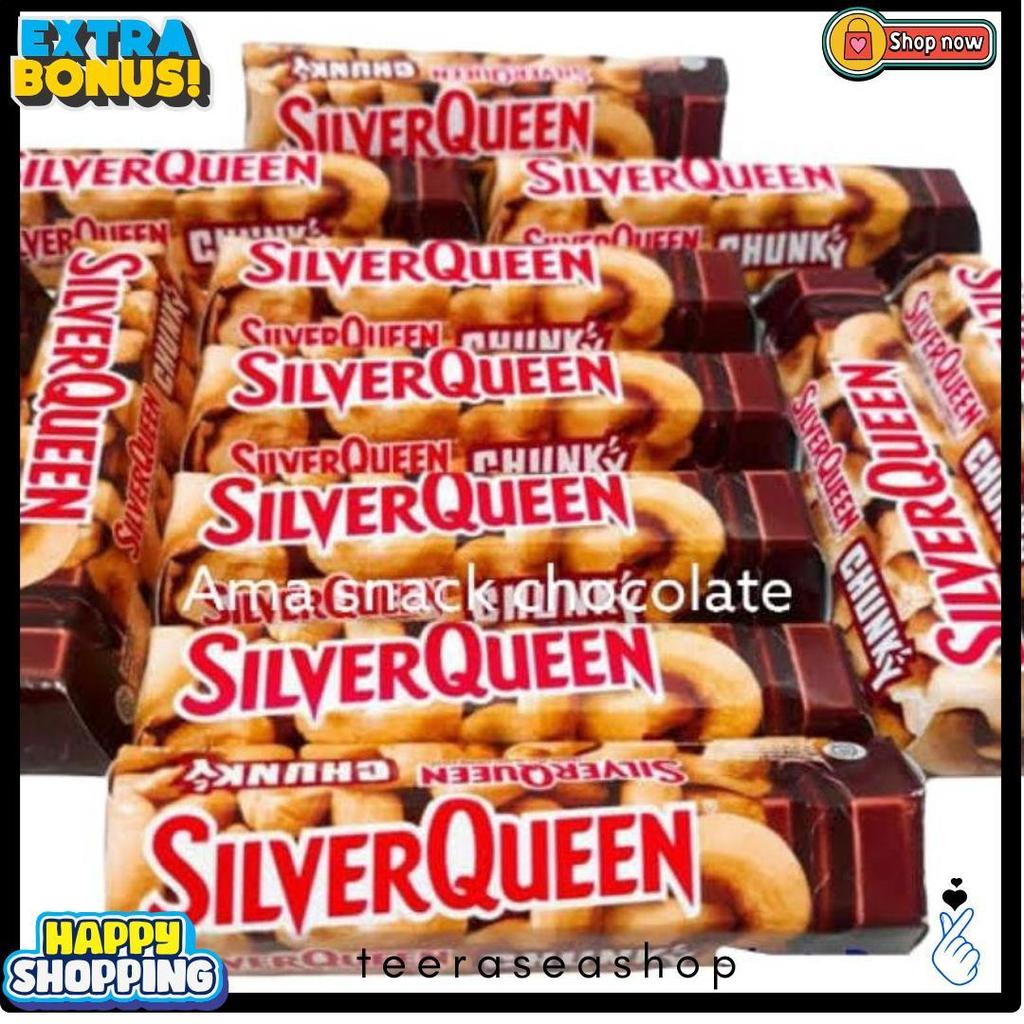 Coklat Silverqueen Chunky Bar Toples Dan Satuan