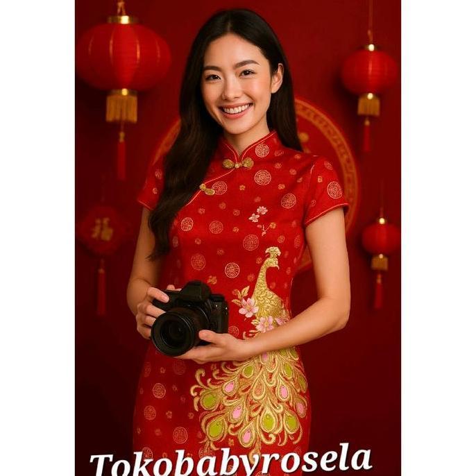 Cheongsam/ qipao imlek wanita ABG - dewasa Dress