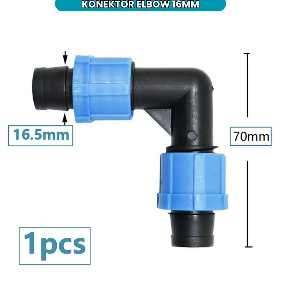 Promo Cod Ya Kak Konektor Selang Drip Irigasi Pertanian 16Mm | T Elbow Sambungan Pipa Pe Fitting Iri
