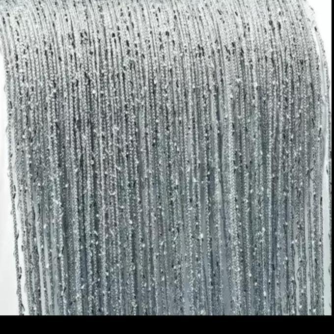 NEW TIRAI BENANG SILVER GLITTER 3X3 BEST