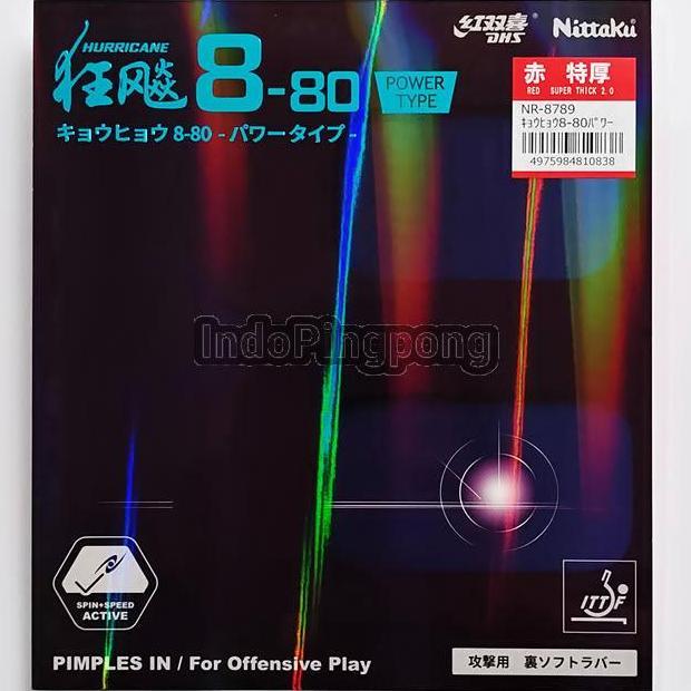 Nittaku Hurricane 8-80 Power Type 2.0 Super Thick DHS