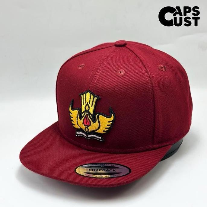 CAPS - TOPI SNAPBACK SD CAPSCUST NEW FULL MAROON