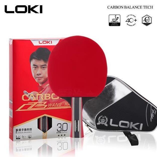 Bet Pingpong Bat Tenis Meja Bat Pingpong LOKI 3star Carbon