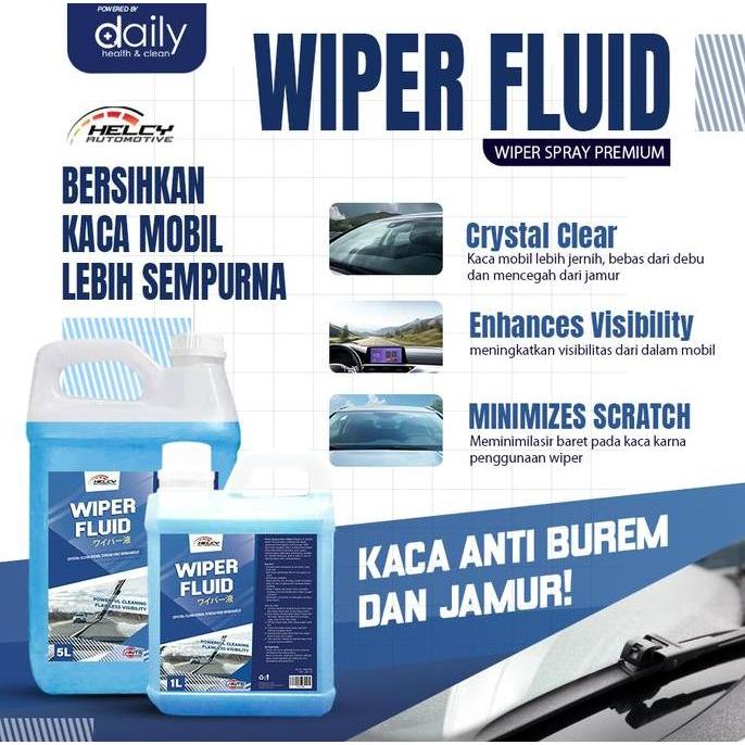Promo WIPER FLUID EFEK DAUN TALAS / HELCY CAIRAN WIPER / WIPER FLUID Diskon
