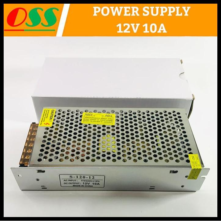 TERLARIS POWER SUPPLY 12V 10A / PSU 12V 10A SMPS TRAFO SWITCHING POWER