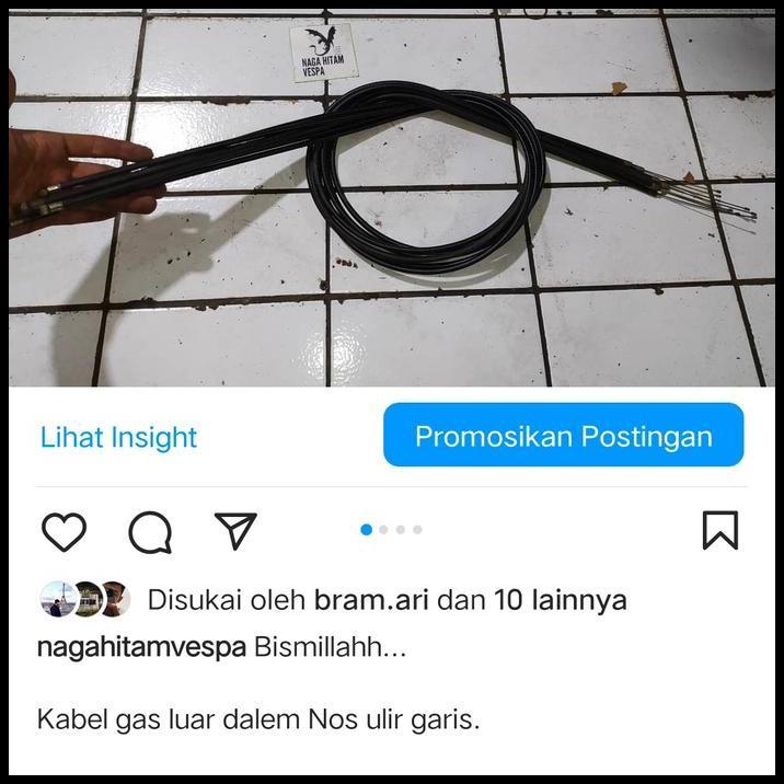 BEST DEAL KABEL GAS LUAR DALEM VESPA SMALLFRAME PTS SPECIAL NOS 