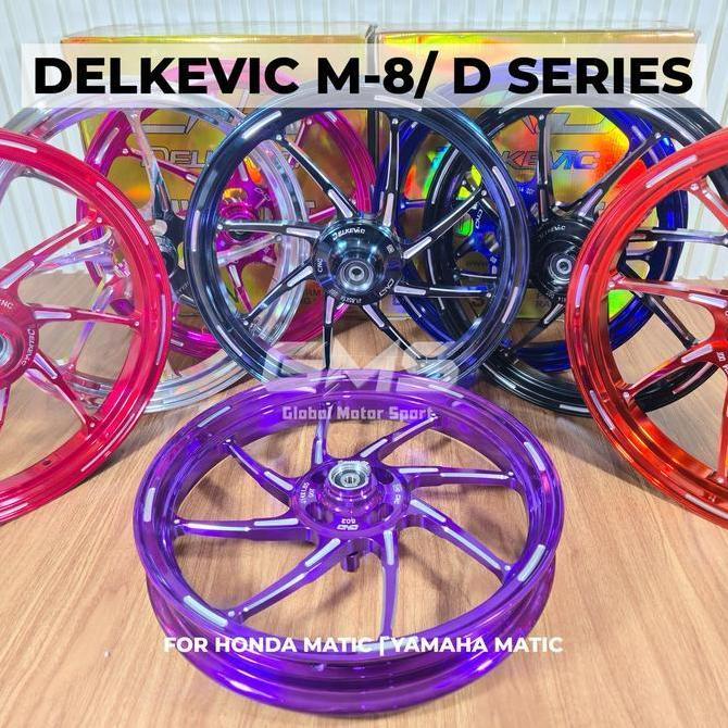 Delkevic M8 Ring 14 Velg Pelak Motor Aerox Nmax New Vario 125/ 150 Abs Cbs Mio Beat Scoopy Promo ! O
