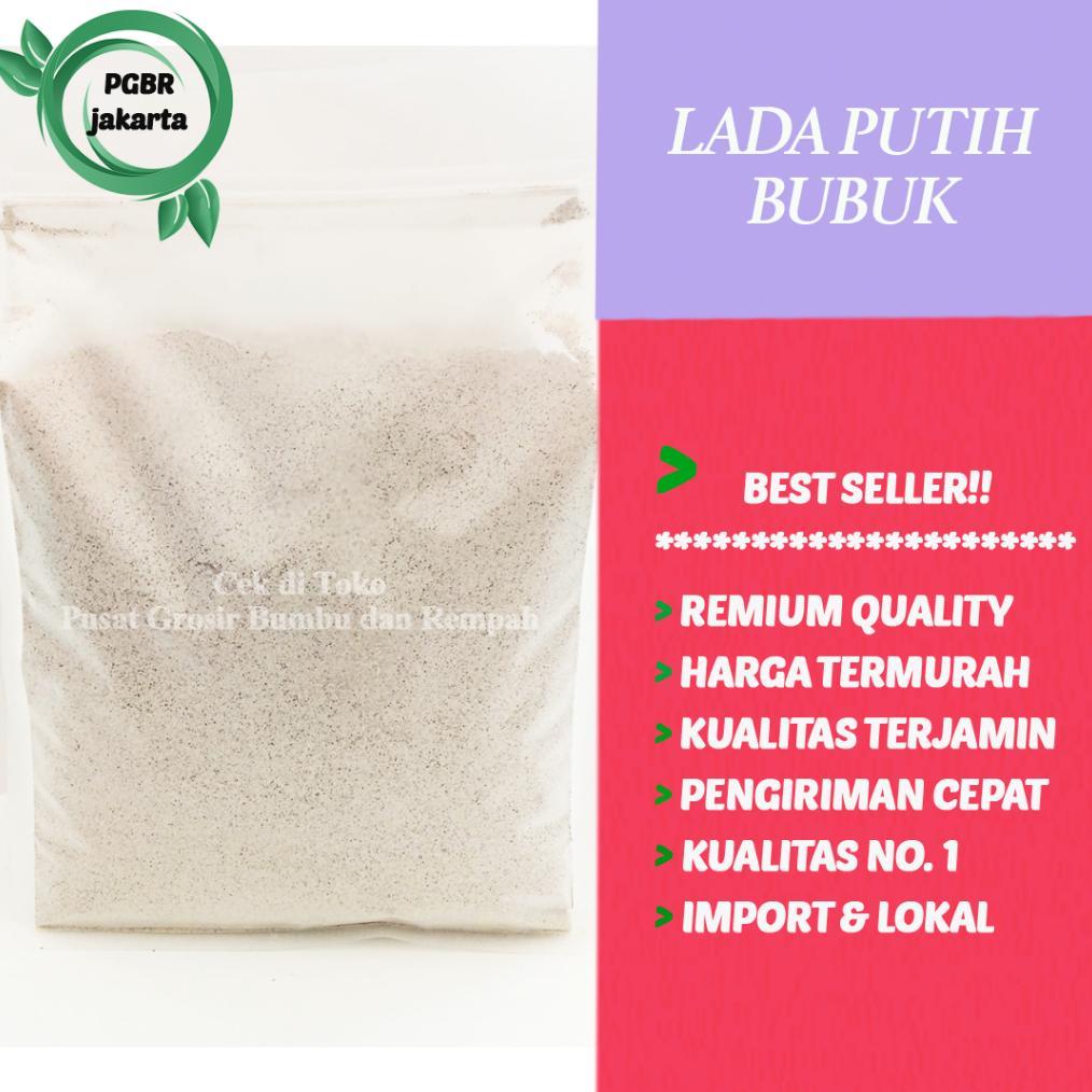 Lada Putih Bubuk 1 kg / Harga Grosir / Merica Bubuk / Pepper Powder / Lada putih Bubuk Asli 1 kg
