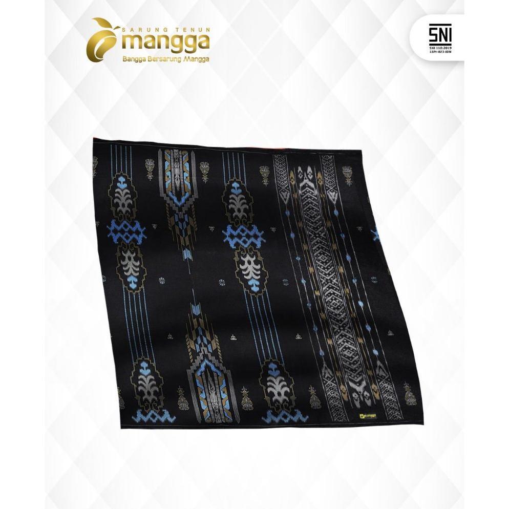 Best Sale Sarung Mangga Gold Kembang Dgw Hitam Biru Baru Gkdgw52