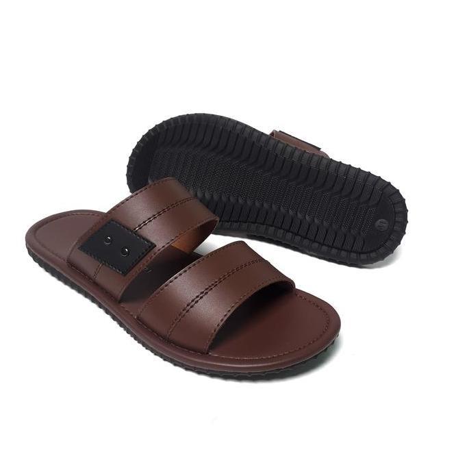 sandal pria casual yongki komaladi slip on terbaru
