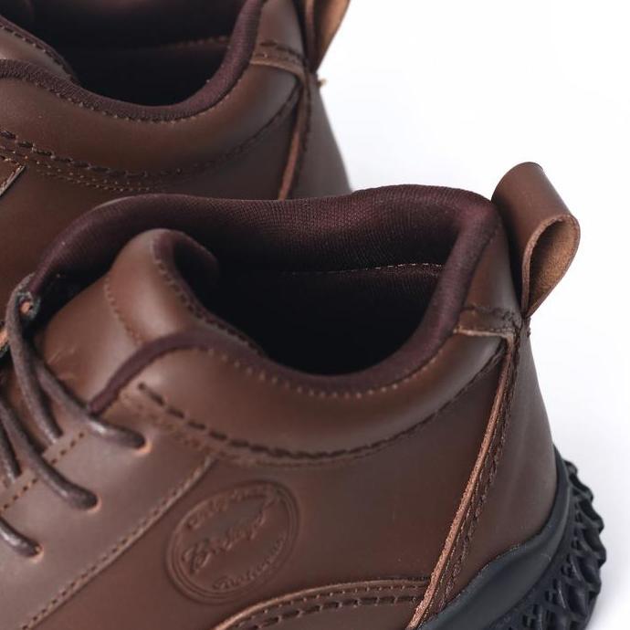 Bradleys Hero TL Brown - Sepatu Kulit Sneakers Formal Kasual PDH Pria