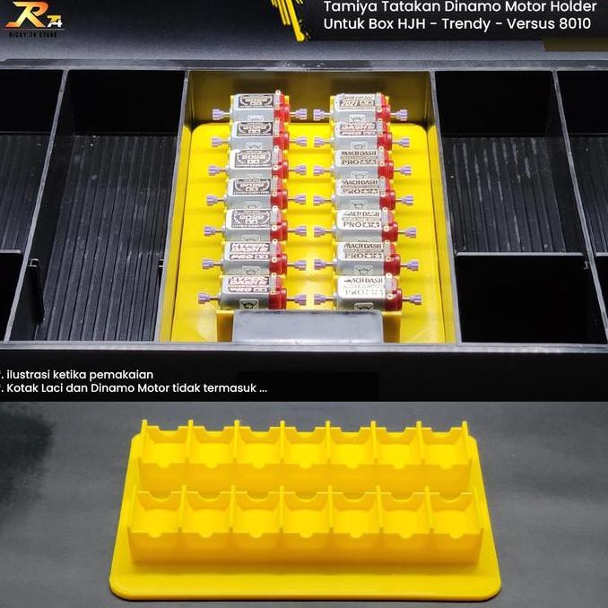 Tamiya Tatakan Dinamo Holder Laci Box HJH Trendy Meiho Versus 8010
