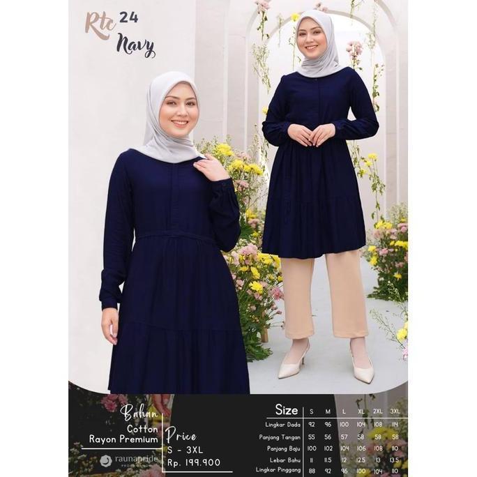 Rauna Tunic Rayon / RTC-24 / Fashion Muslim