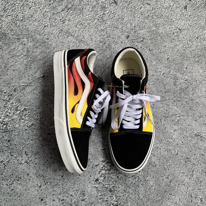 vans old skool flame orinal sneakers