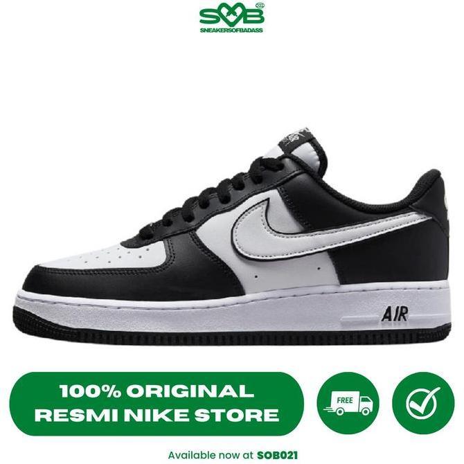 Sepatu Sneakers Nike Men AF1 '07 Black/White/Black - DV0788-001
